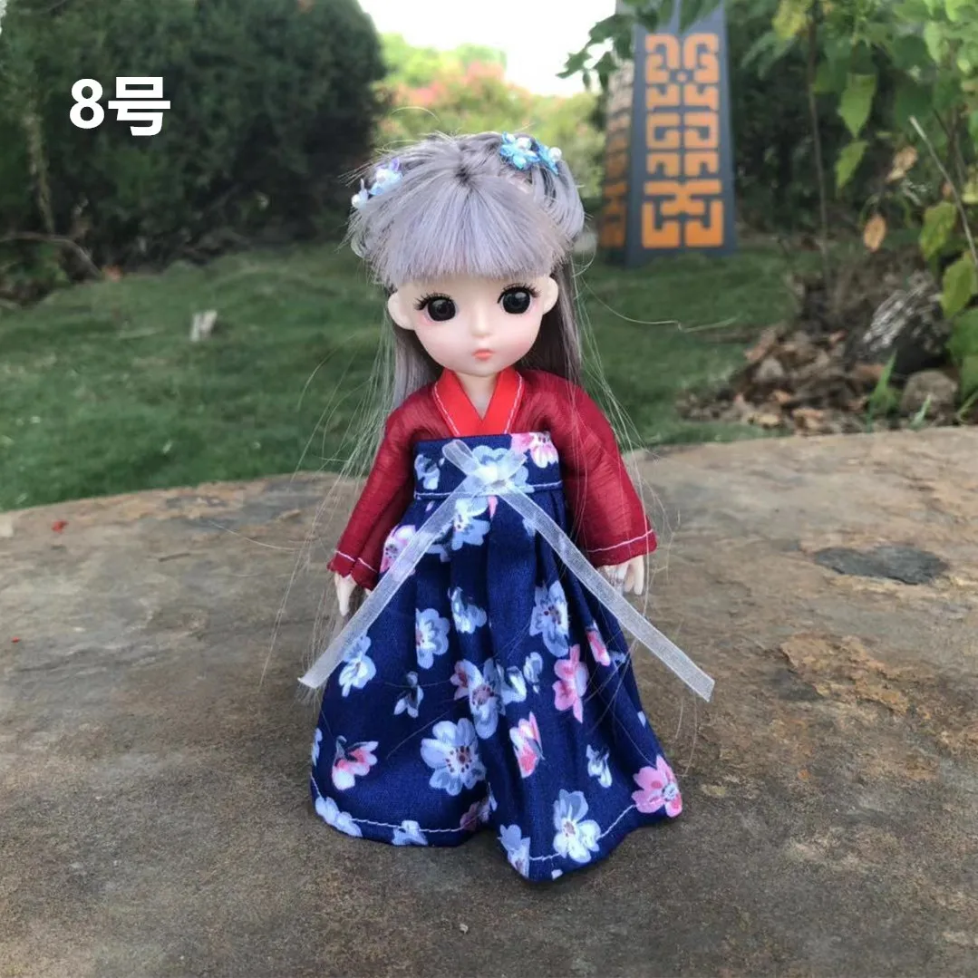 1/8 Bjd кукла Китайский костюм кукла с одеждой 13 шарниров 16 см детская кукла DIY игрушка девочка игрушки для детей подарок шар шарнирная кукла - Цвет: 8