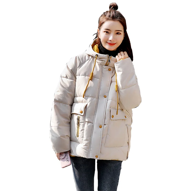 

Short down Jacket Cotton-padded Clothes Women's 2018 New Style Korean-style Winter Loose-Fit Students INS Versatile Thick Cotton