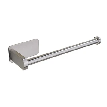 

2Pcs Wall Mount Toilet Paper Holder Stainless Steel Bathroom Kitchen Roll Paper Rack Tissue Towel Rack Holders