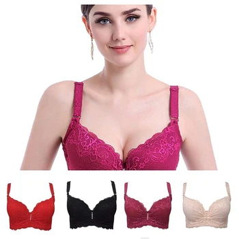 

2020 Plus Size Bra Adjustable Push Up Side Gathering Furu Lace Shaping C Large Cup Large E Cup Underwear