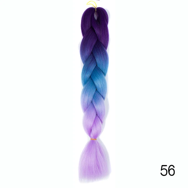 YXHAIR 100g 48 Inch Synthetic Jumbo Box Braids Expression Crochet Hair Extension for Women Pre Stretched Yaki Ombre C26