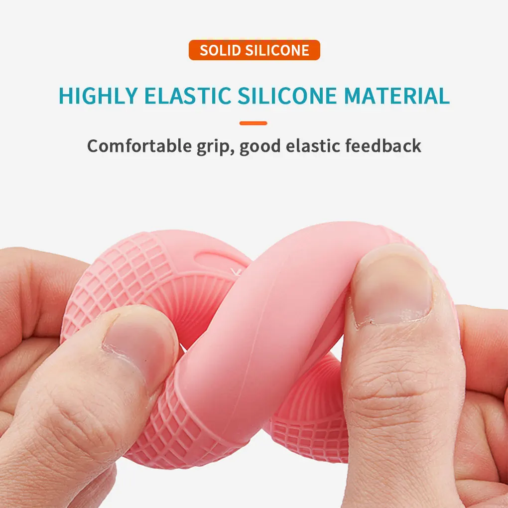 Silicone Adjustable Hand Grip 20-80LB Gripping Ring Finger Forearm Trainer Carpal Expander Muscle Workout Exercise Gym Fitness hand strengthener finger trainer finger strength trainer forearm exerciser hand grip trainers hand grip exerciser hand exerciser hand trainer
