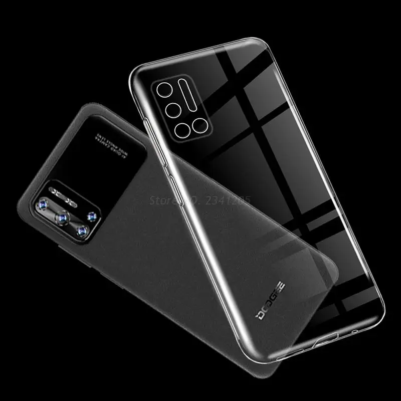 

Transparent Phone Case For Doogee N40 Pro Case Ultra Thin Clear Soft TPU Case Cover For Doogee N40 Pro Soft Black TPU Case Coque