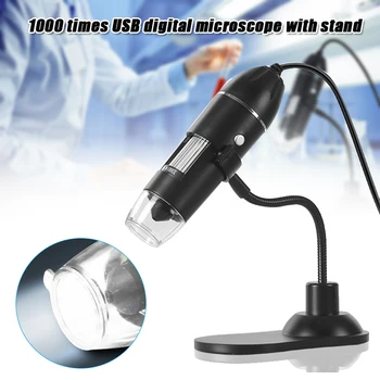 

HD 1000X LED USB Digital Microscope Magnifying Glass Mini Microscope with Flexible Bracket DQ-Drop