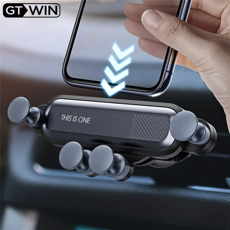 

GTWIN Gravity Car Holder For Phone in Car Air Vent Clip Bracket GPS Stand Mount Clip Holder For iPhone XS 7 Xiaomi redmi note 7