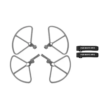 

Propeller Guard for D-JI Mavic Air 2 Protector Quick Install Protective Cage Cover & 2pcs Propeller Blade Tape Straps Holder