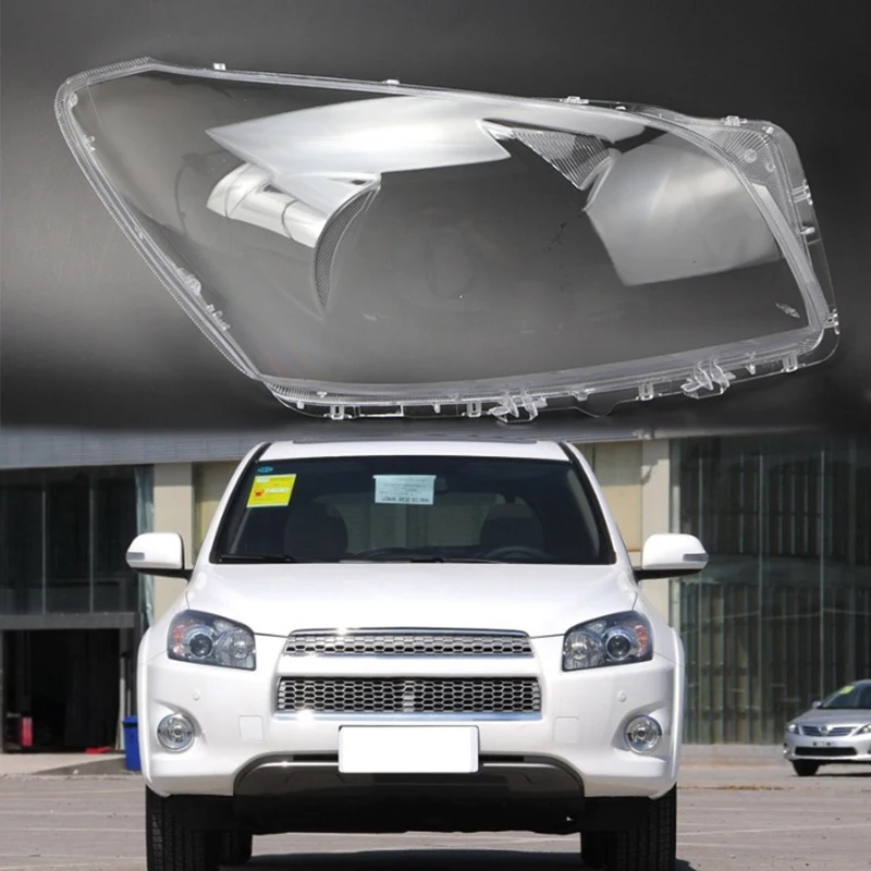 2 шт. для Toyota RAV4 2009-2012 объектив абажур фары крышка линзы лампы прозрачный корпус передняя фара корпус