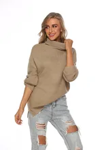 #Special Offers 2019 autumn and winter turtleleneck new sweater long sleeve pullover loose women's jacket #Special Offers 2019 autumn and winter turtleleneck new sweater long sleeve pullover loose women's jacket