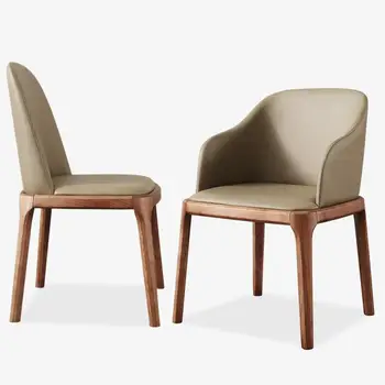 

Household solid wood dining chair simple stool back desk chair Nordic wood chair ins makeup chair