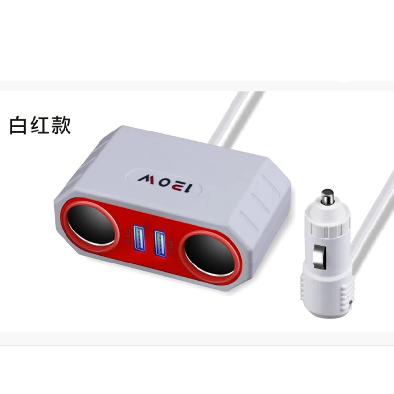 Три в одном Автомобильное зарядное устройство двойной USB порт двойной для IPhone IPad samsung Xiaomi телефон тройник адаптер 2 USB 3.1A автомобильное зарядное устройство
