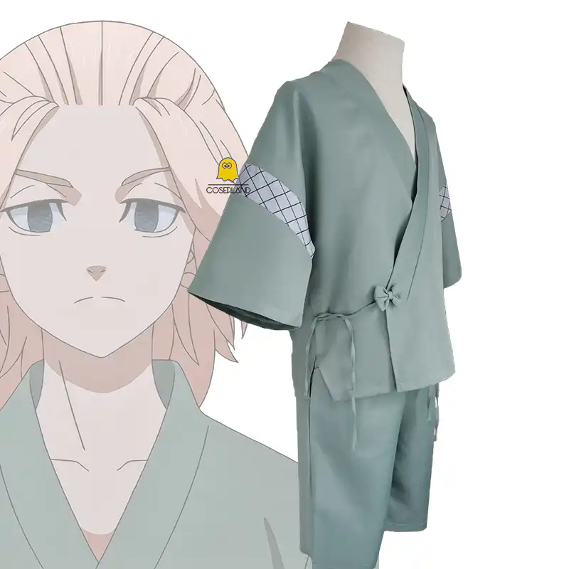 Anime Tokyo Revengers Mikey Green Kimono Shorts Manjiro Sano Cosplay Costume Summer Yukata Cardigan Kawaii Pajamas Party Wear Anime Costumes Aliexpress