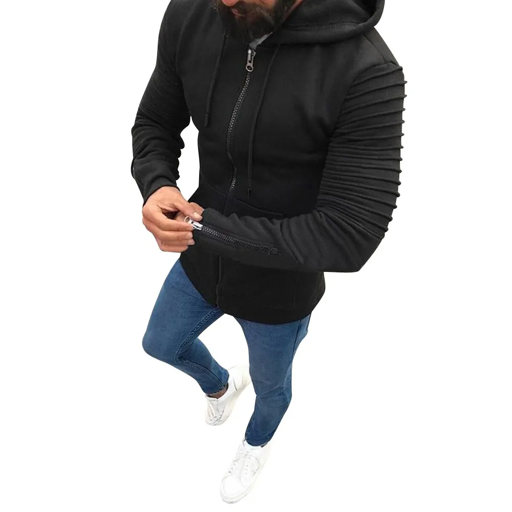 Black Мужская одежда, осенне-зимняя спортивная одежда с длинным рукавом, Мужская толстовка в стиле хип-хоп, мужские толстовки с капюшоном, пуловер с капюшоном - Цвет: Black