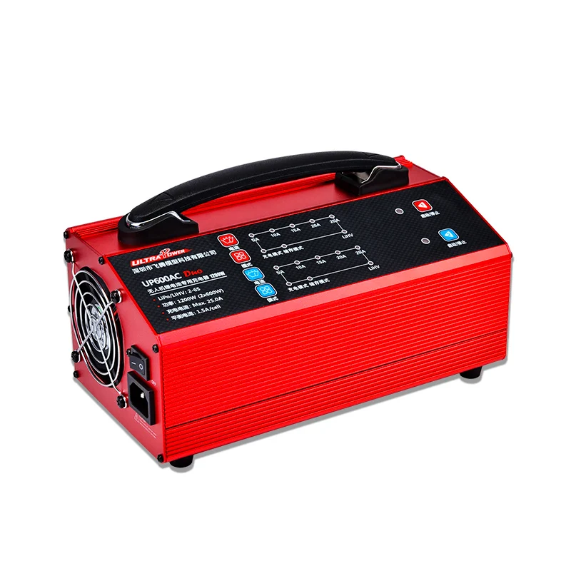 Ультра мощность UP600AC 110-220V AC вход DUO 600W x 2 двухканальный баланс зарядное устройство(для Дрон для защиты растений