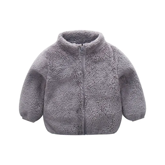 Осень-зима меховое пальто с длинными рукавами и пальто для детей Одежда для младенцев; одежда для Детская Одежда для мальчиков и девочек