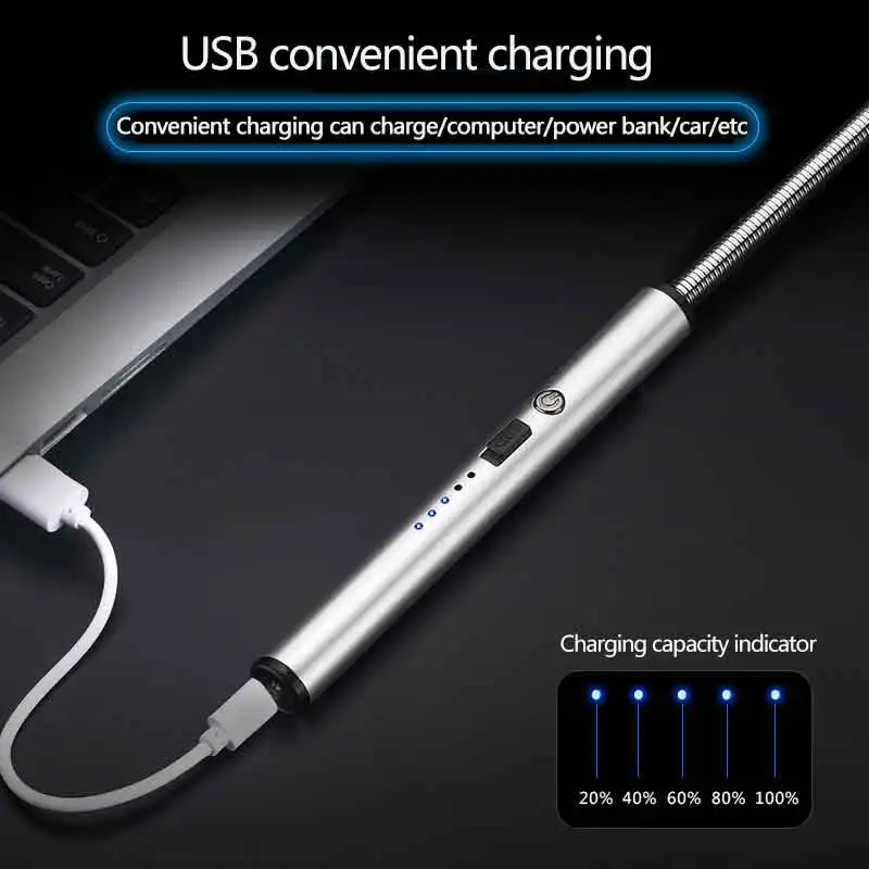 Ветрозащитный светодиодный Электрический usb зарядник для Перезаряжаемые