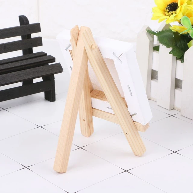 Mini Wooden Tripod Easel Display Painting Stand Card Canvas Holder Wedding  Party - Easels - AliExpress