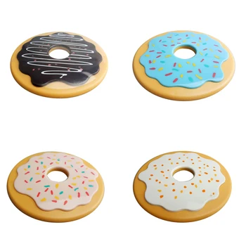 

Vinyl Record or Donut Silicone Heat Insulation Coffee Tea Cup Mug Mat Coaster Saint Valentine's Day Gift