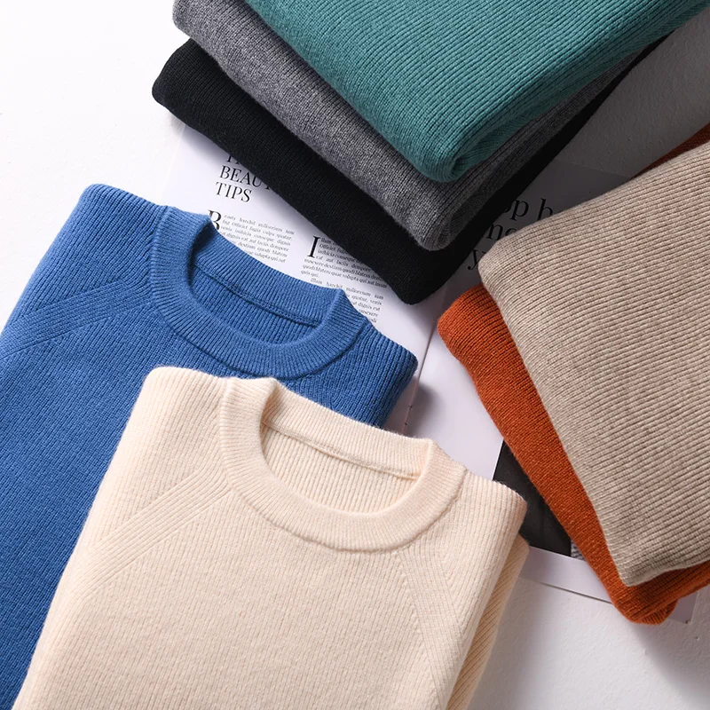 Sparsil Men Winter Warm O-Neck Cashmere Pullovers Full Sleeve Thick Soft Wool Sweaters Autumn Comfortable Knitted Jumpers Sparsil Men Winter Warm O-Neck Cashmere Pullovers Full Sleeve Thick Soft Wool Sweaters Autumn Comfortable Knitted Jumpers
