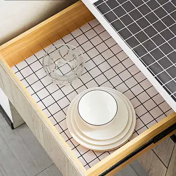 

45x200CM Oil-proof Cabinet Mat kitchen Waterproof Moisture Proof Drawer Pad Cabinet Mat Home Decoration