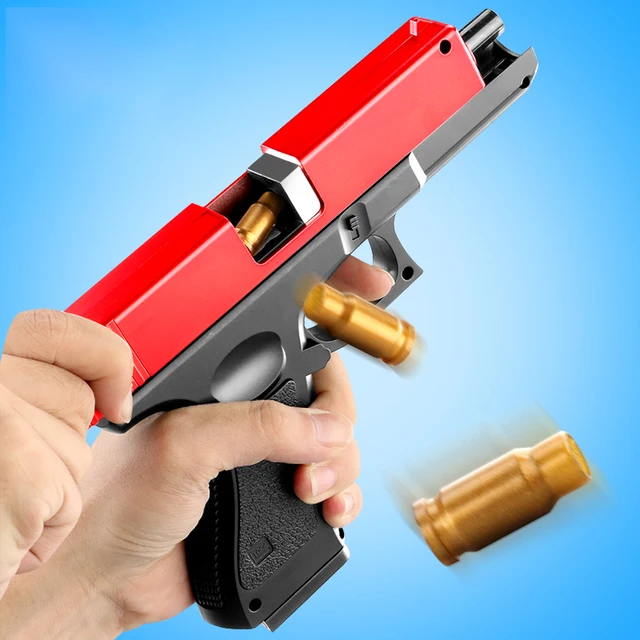 New Glock Toy Pistol Plastic EVA Foam Darts Bullets Gun Simulation Model Pistol Beginner Aim Train Handgun Air Gun Boys DIY Gift 2