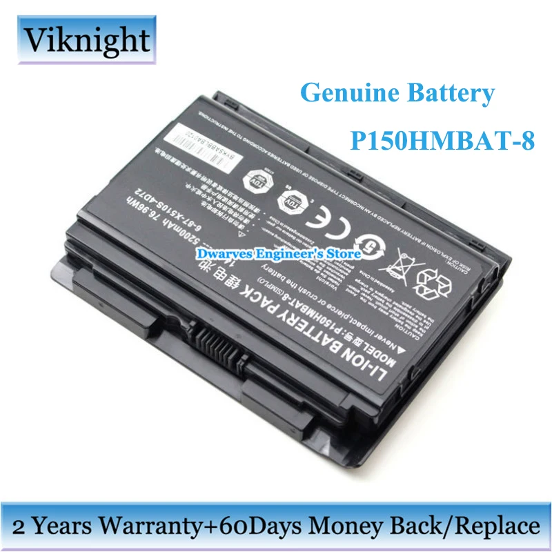 Подлинная 6 87 X510S 4D72 P150HMBAT 8 батарея для CLEVO P150SM P150EM P150HM P150HMX P151 P151EM P151EM1 4D73 14 V|battery