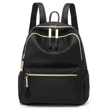 

JHD-Casual Oxford Backpack Women Black Waterproof School Bags for Teenage Girls High Quality Fashion Travel Tote Backpack