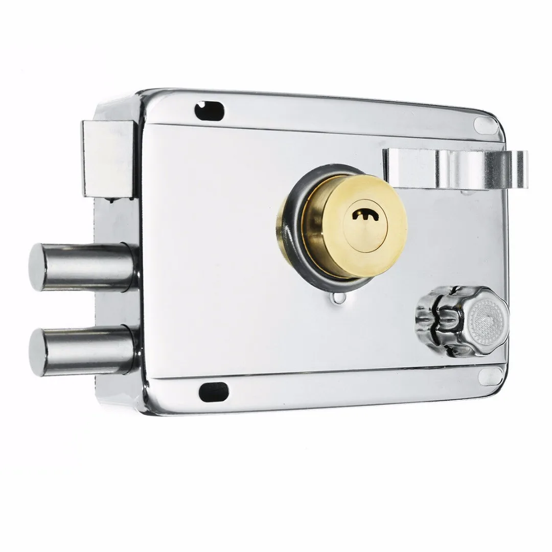 Right no Deadbolt Страховой железный замок наружный дверной замок несколько безопасности Противоугонный замок деревянные ворота врезной замок для домашней двери - Цвет: Right no Deadbolt