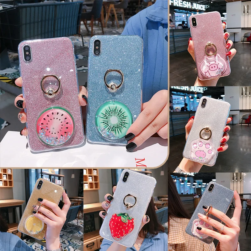 

Case for Sony XZ1 XZ2 Compact Mini XZ3 XZ4 XA1 XA2 XA Ultra C6 XZ Premium L1 L2 C3 C5 Z1 Z2 Z3 Z4 Z5 Quicksand Case Ring Cover
