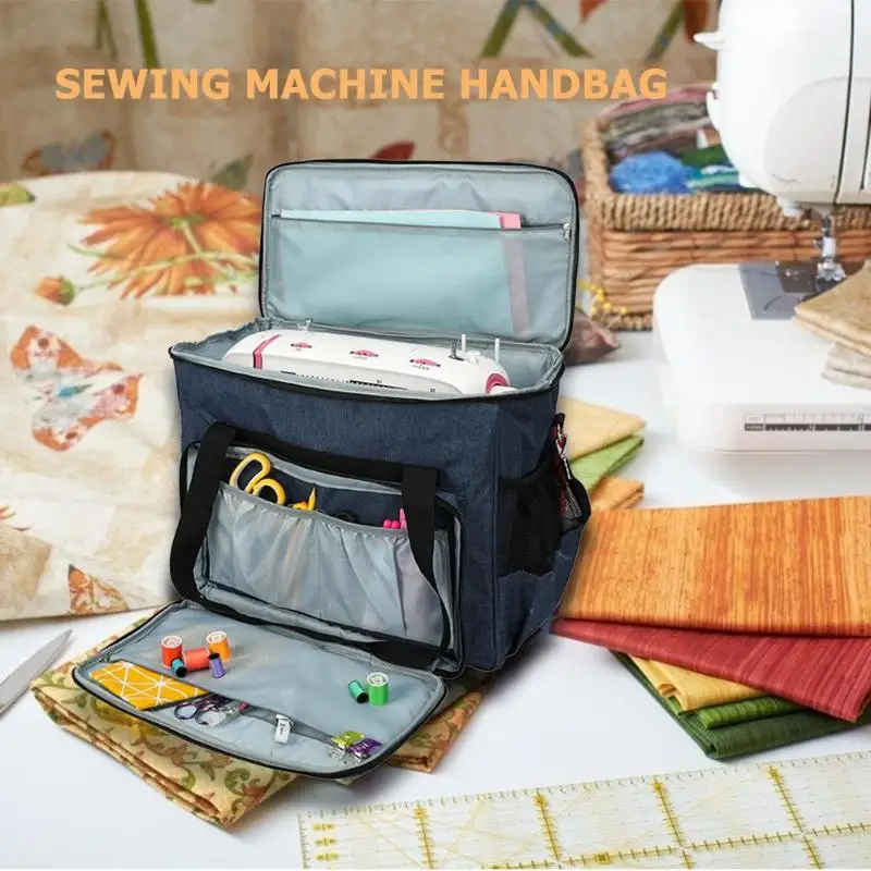  Oxford Cloth Sewing Machine Storage Bag Large Capacity Multi-functional Portable Travel Home Organi