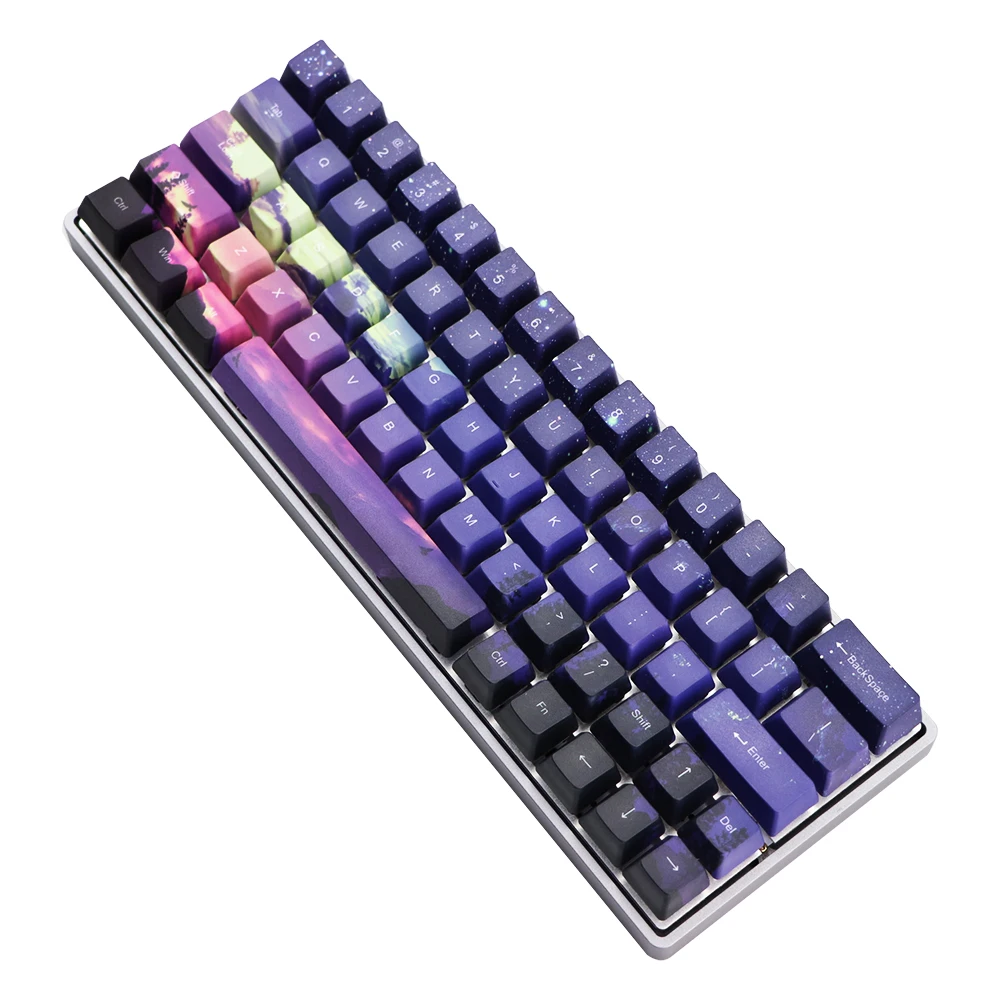 Mechanische Toetsenbord keycap Voor GH60 RK61/ALT61/Annie /poker GK61 GK64 dz60 сублимация pbt Keycap OEM набор|Клавиатуры|