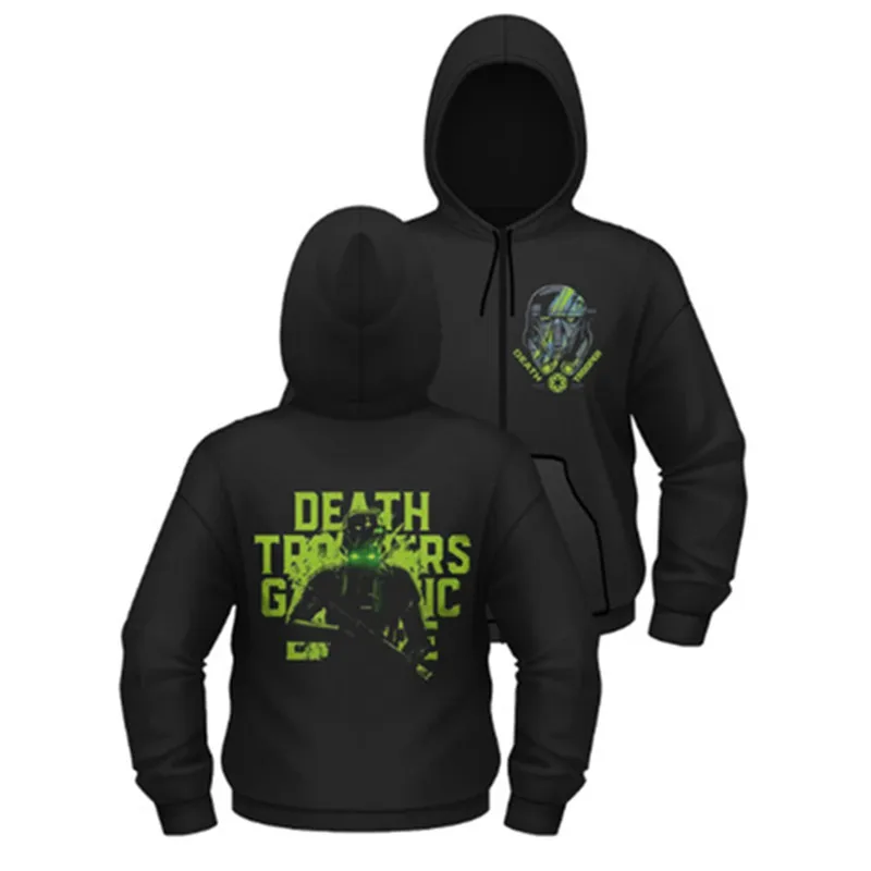 

Rogue One Star Wars Death Trooper Cosplay Costume Sweatshirt Zipper Hoodie Unisex Jacket Coat Pullover