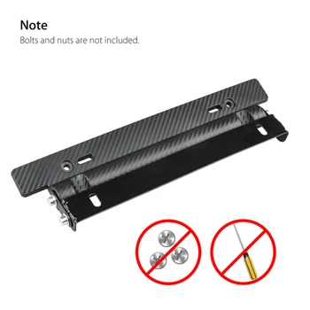 

Accessories License Plate Frame Exterior Decal Trim Universal Carbon Fiber style