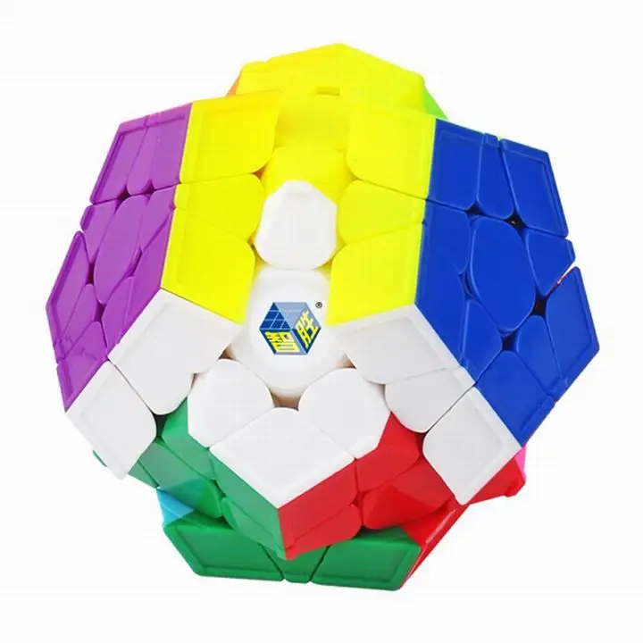 Yuxin маленький магический косой Магический кубик без наклеек 2x2x2 3x3x3 SQ-1 Megaminxed Cube Puzzle для начинающих Zhisheng Cubo Magico Kids - Цвет: Megaminxed Cube