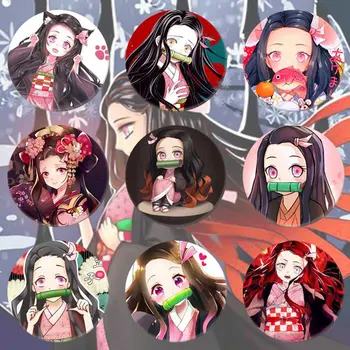 

1pc Anime Demon Slayer Cosplay Badge 5.8 Cm Anime Badge Bag Accessories Fashion Jewelery Gift