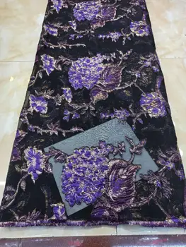 

5 yards Sequin embroidery African french lace tulle fabric lovely Nigerian Ghana national sewing evening gown dress high quality