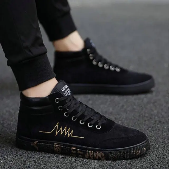 all black trendy shoes