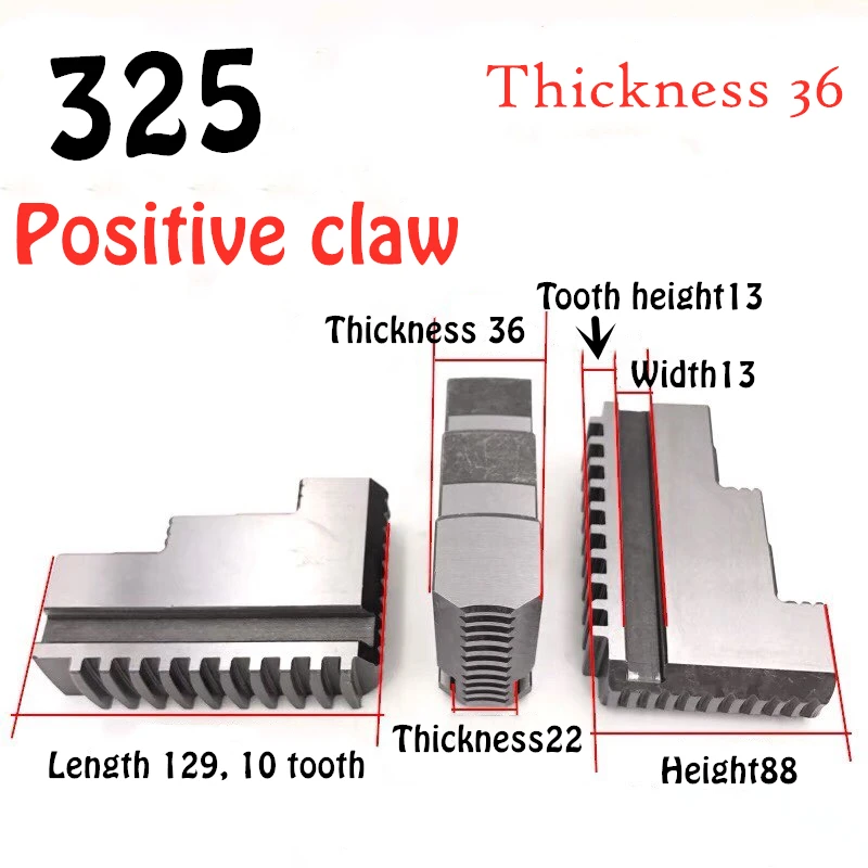 325 positive claw Модель 315/320/325 3 челюсти самоцентрирующийся Зажимной патрон с ЧПУ токарно-револьверный станок машина патрон для токарного станка с ручным управлением жесткий положительный и анти-коготь - Длина режущей кромки: 325 positive claw