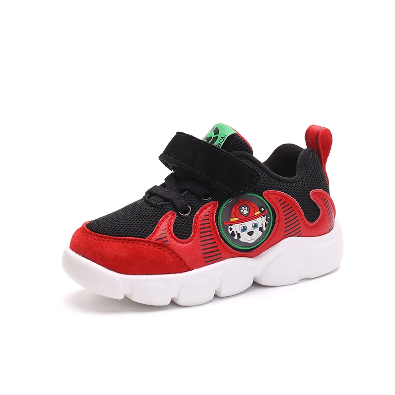 PAW PATRAL/Детские Сникерсы для малышей; нескользящая удобная спортивная обувь для мальчиков и девочек; детская дышащая повседневная обувь; размеры 21-30 - Цвет: Red