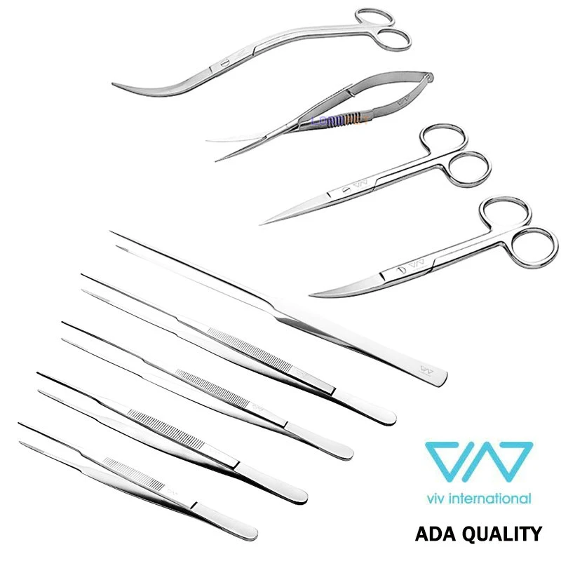 

Viv Ada Quality Stainless Steel Scissors Tweezers Spring Straight Curve Wave Style For Aquatic Aquarium Water Plant Decorations