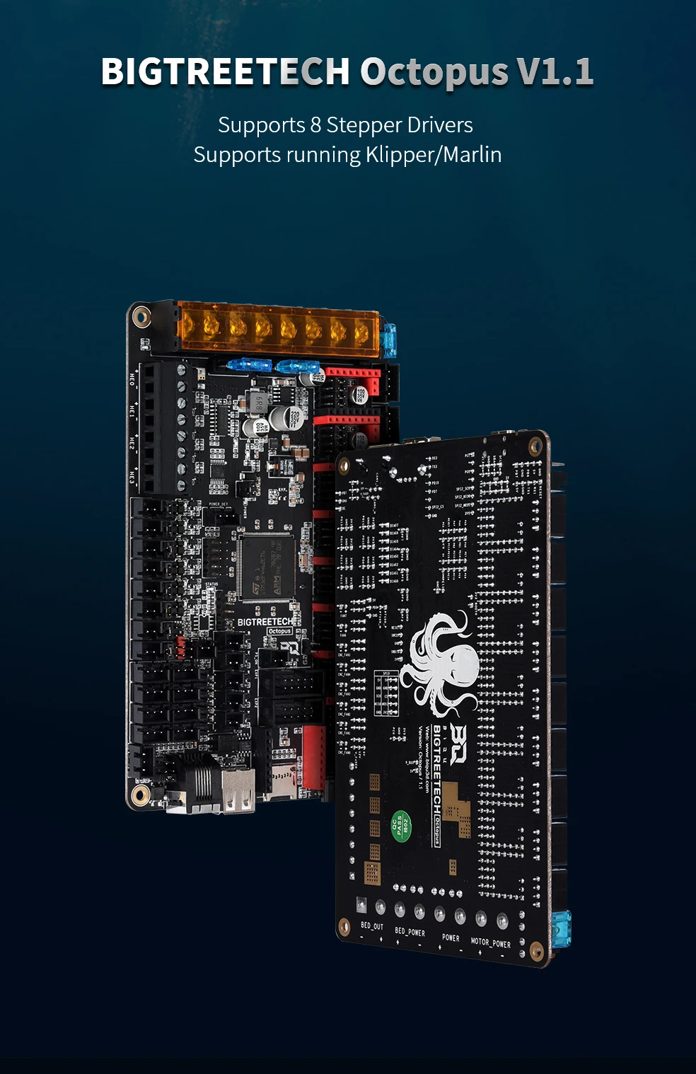 Bigtreetech-placa de controle para impressora 3d btt