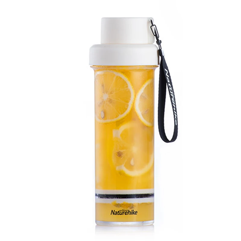 

Simple Portable Water Bottle Tea Separation Transparent Cup 400ml 21.5*6cm