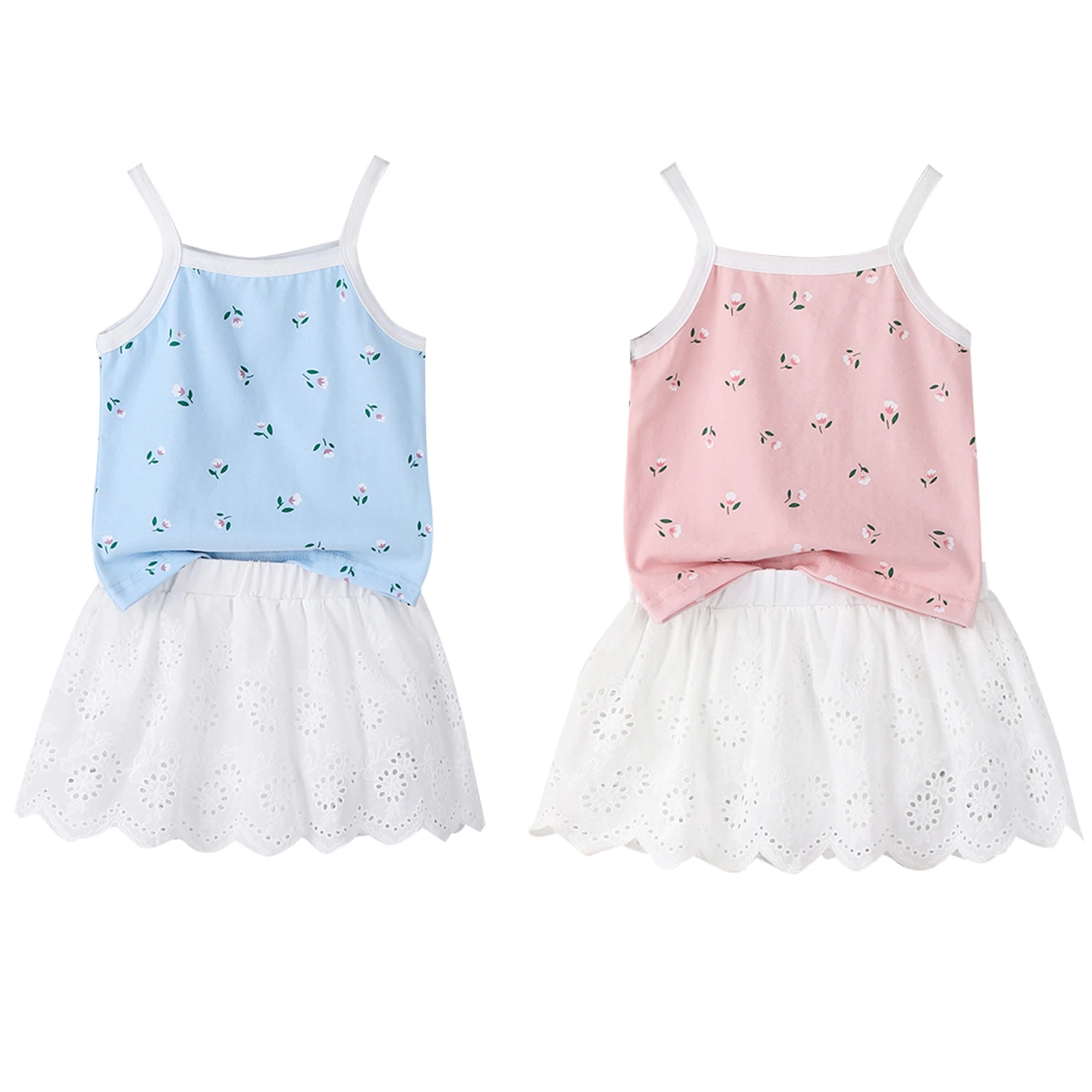 Infant Newborn Baby Girls Twopiece Clothes Set, Floral Printed Pattern