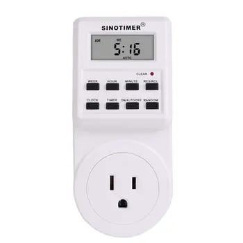 

EU UK US FR BR Plug Digital Weekly Programmable Electrical Wall Plug-in Power Socket Timer Switch Outlet Time Clock 220V 110V AC