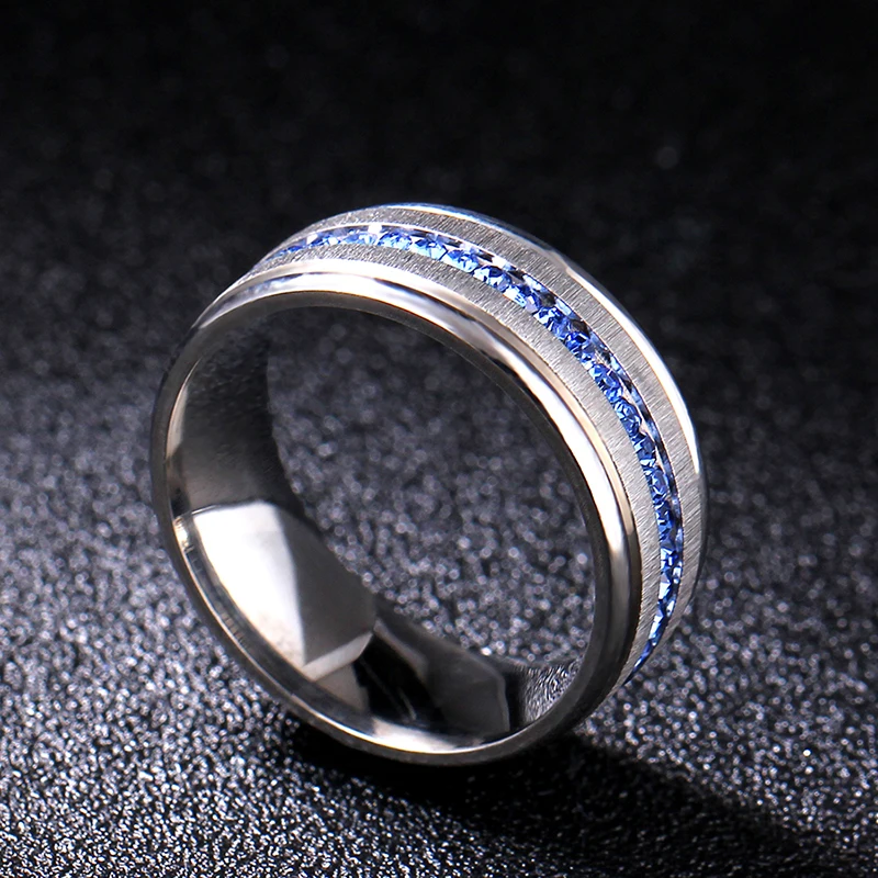 Rings 8mm 316L Stainless Steel For Men And Women Never Fade Power Lucky wedding rings signet ring round rings cross rings womens ring couple rings finger rings jewelry rings ring jewelry moissanite ring