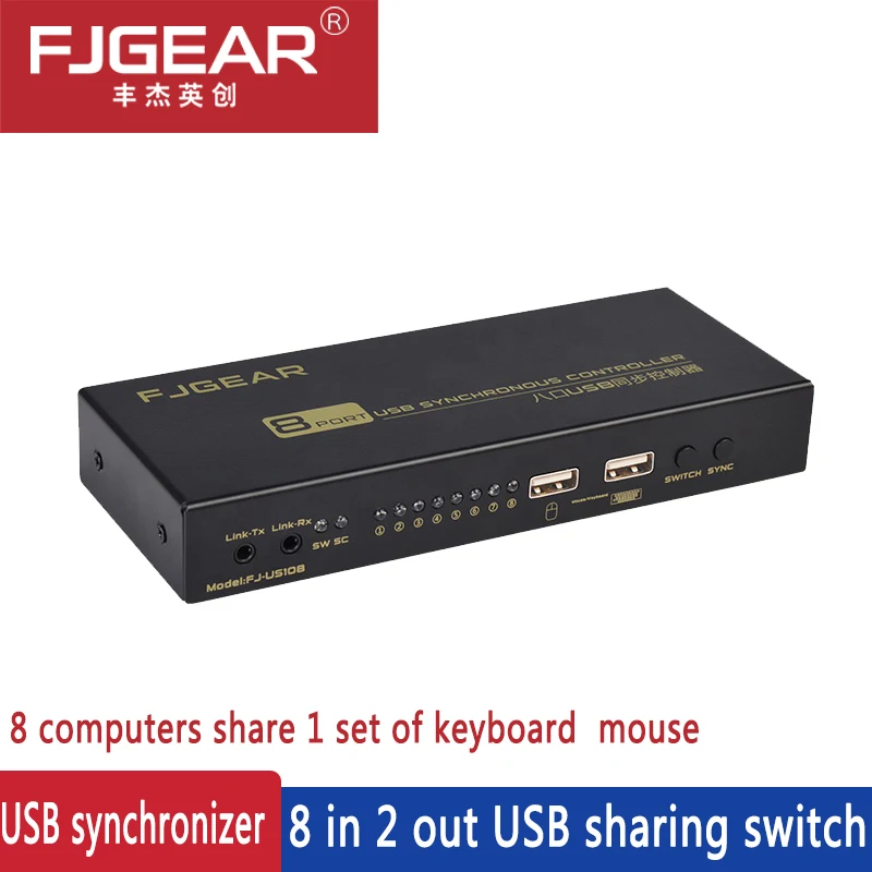 

USB2.0 Synchron controller Gleichzeitige steuerung von 8 computer spiele mit gewidmet kabel