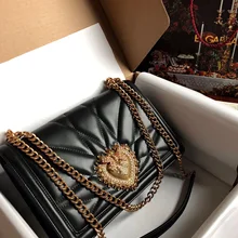 Высококачественные роскошные сумки женские сумки известный бренд дизайнерские Золотые сердца сумки на плечо женские мешки для вечеринок