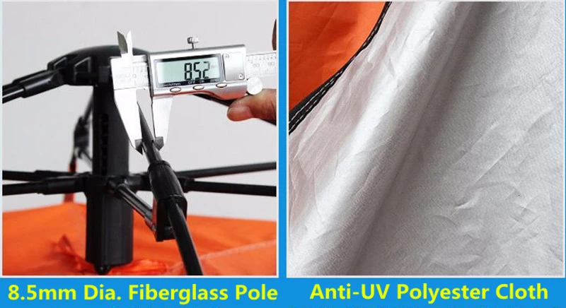 Upgraded 3-5-7 Person Quick Open Mongolian Tent Double Layer Waterproof Hexagonal Yurt Automatic Camping Tent for Outdoor Hiking (3)