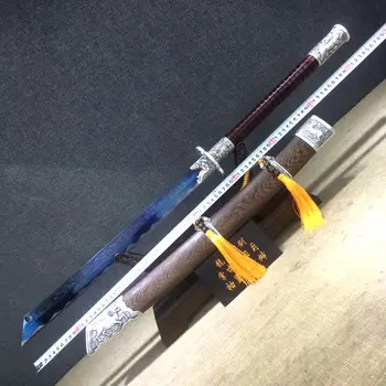 

Temper Blue edge Qing Dynasty emperor style Broadsword sword glaive Lucky kylin accessory