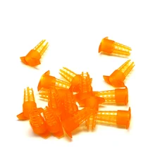 300 шт клетки для защиты пчеловода, открытая защита от укусов, защитный чехол, инструменты для пчеловодства, Желтая пластиковая клетка для пчеловода, короля, королевы