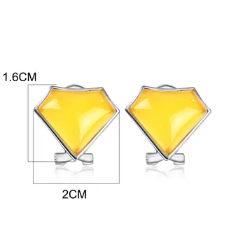 

REAL FINE RETRO NATURAL PRECIOUS STONES 100% 925 STERLING SILVER CLIP EARRINGS FOR WOMEN VINTAGE THAI SILVER EARRING JEWELRY